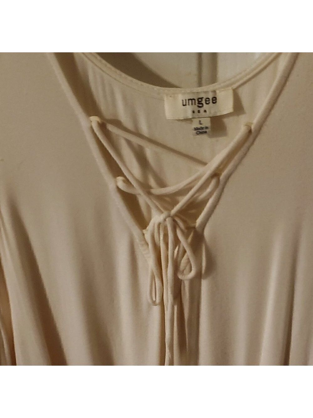 UMGEE Orange Ombre Cold Shoulder Top